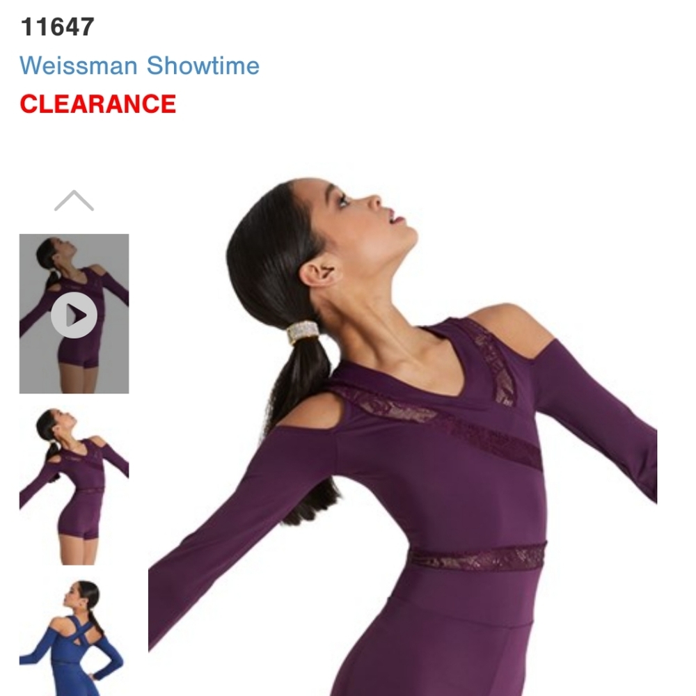 Purple teen dance costume